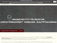 Tablet Screenshot of mediation-bim.de